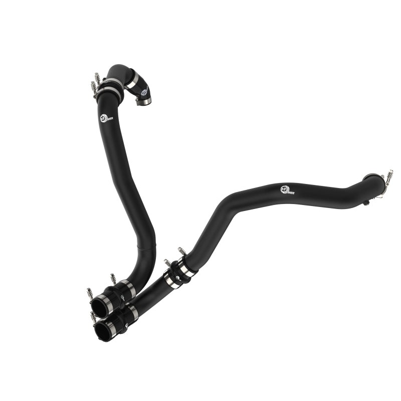 aFe 21-22 Ford F-150/Raptor V6-3.5L (tt) BladeRunner 2.5in Aluminum Hot Charge Pipe Black