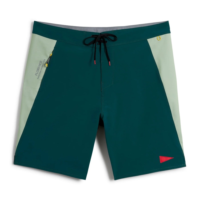 Florence – Burgee Cordura Boardshort – Dark Emerald