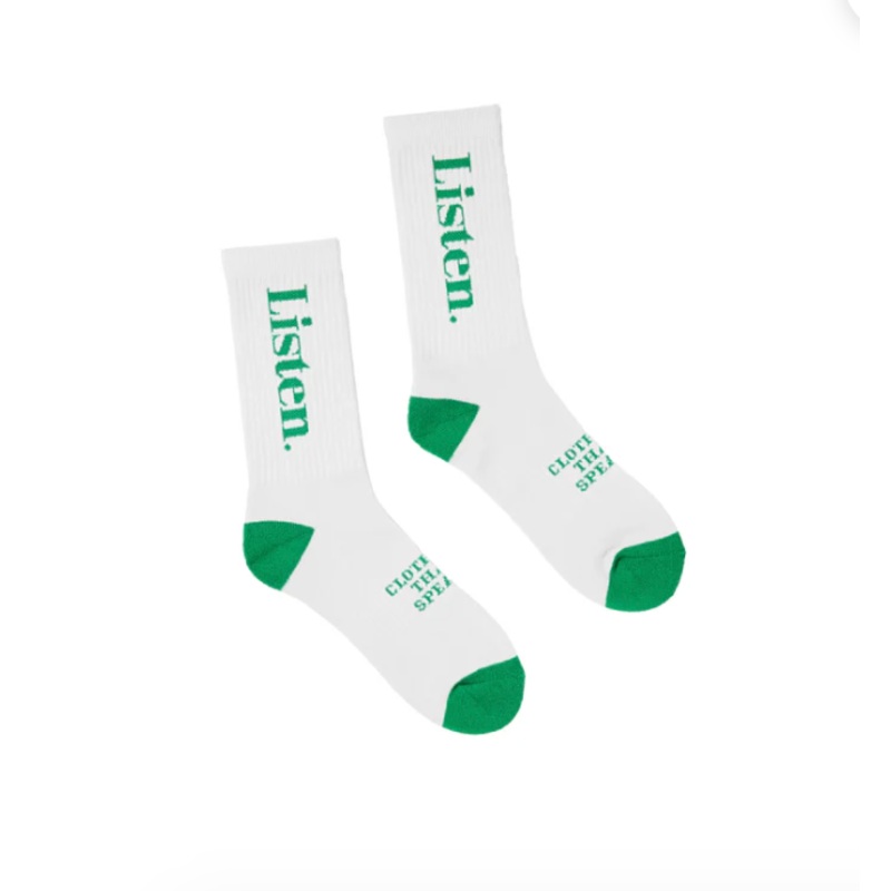 Listen – Logo Sock Green