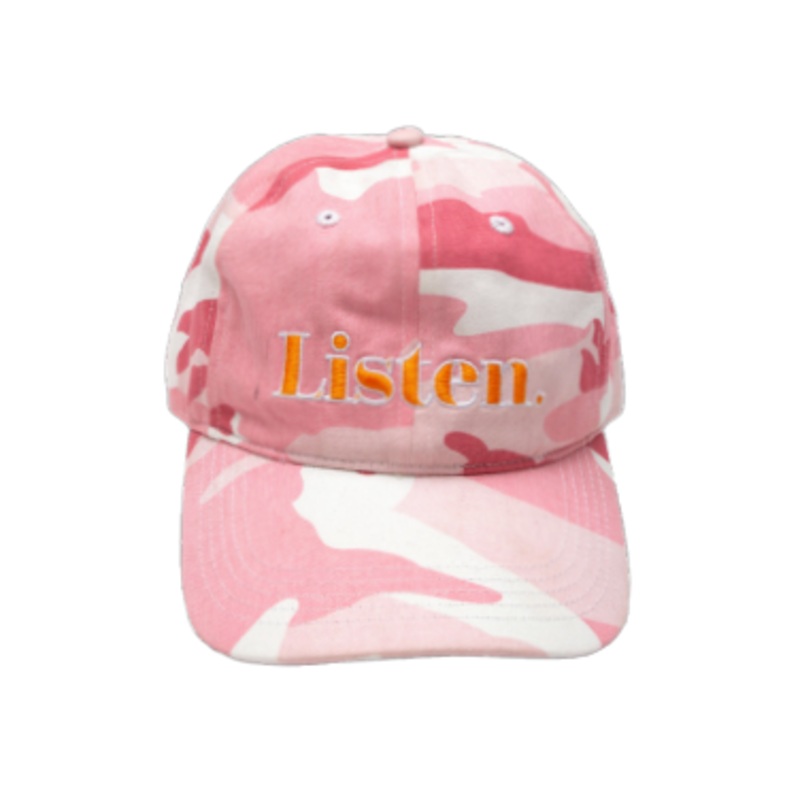 Listen – Pink Camo hat