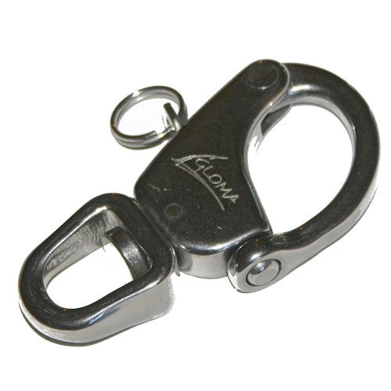 1102 -90 mm ( 3.54) LONG SNAP SHACKLE WITH SWIVEL EYE