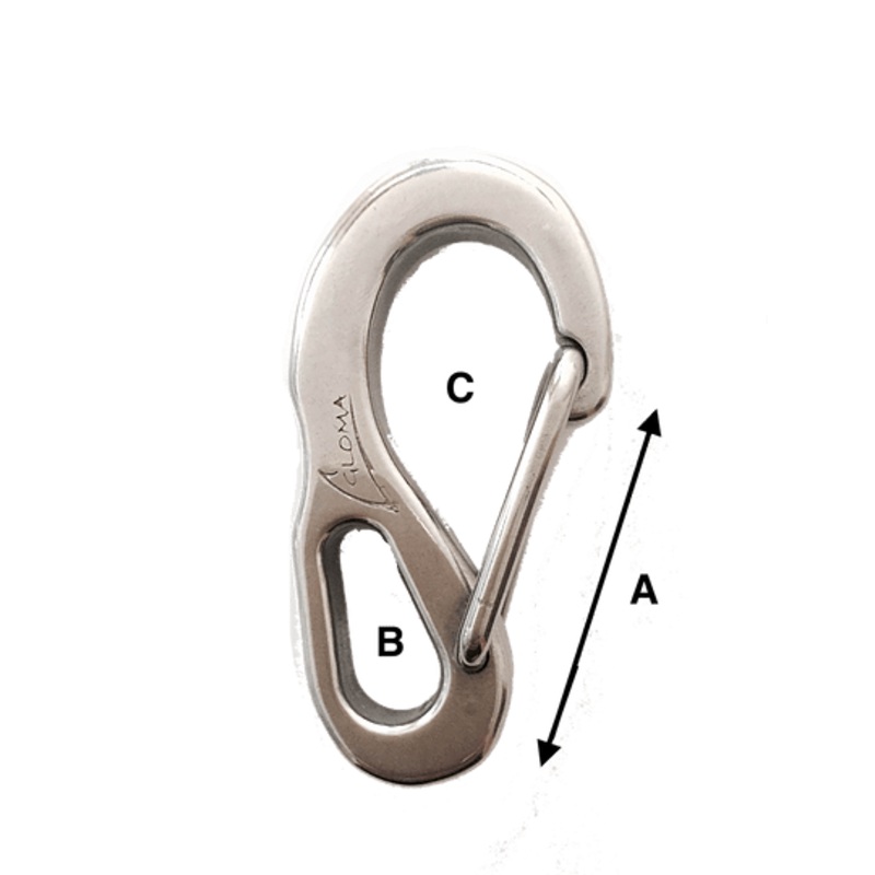 Snap Hooks – Stainless Steel 316 – FORGED – 50, 70 and 100mm Long.