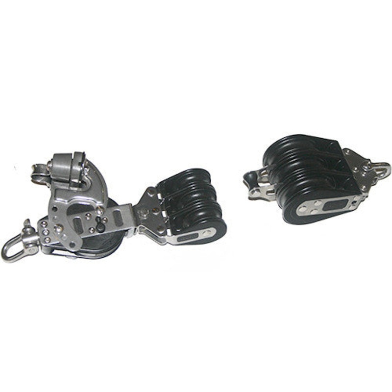 92773-235   7:1 Mainsheet blocks set – Ratchet with aluminum cam cleat.