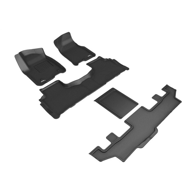 3D Maxpider 21-24 GMC Yukon Xl 7-Seat Kagu Black R1 R2 R3