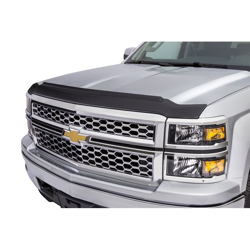 AVS 07-13 GMC Sierra 1500 Aeroskin II Textured Low Profile Hood Shield – Black