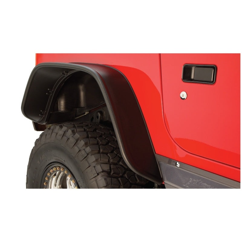 Bushwacker 97-06 Jeep TJ Flat Style Flares 2pc – Black MV50615499