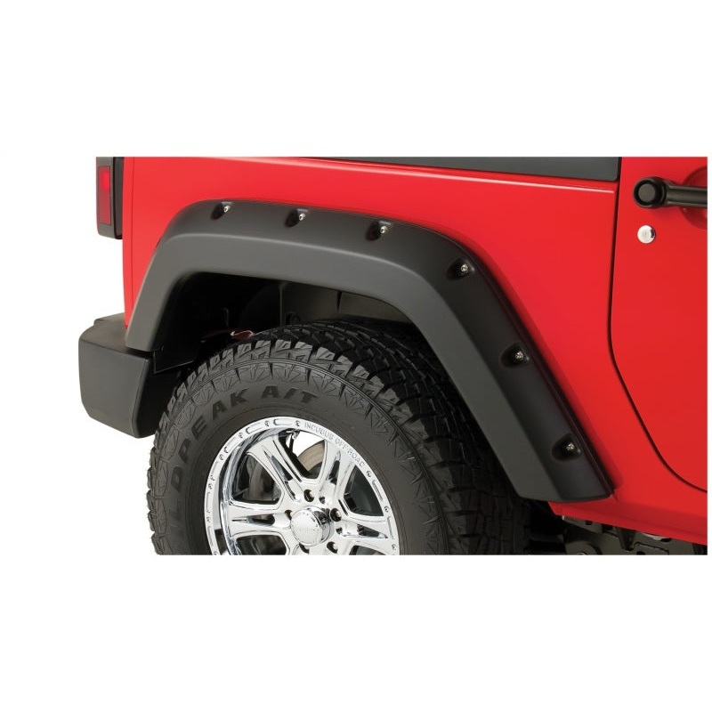 Bushwacker 17-18 Ford F-250 Super Duty Pocket Style Flares 2pc – Black MV50604913