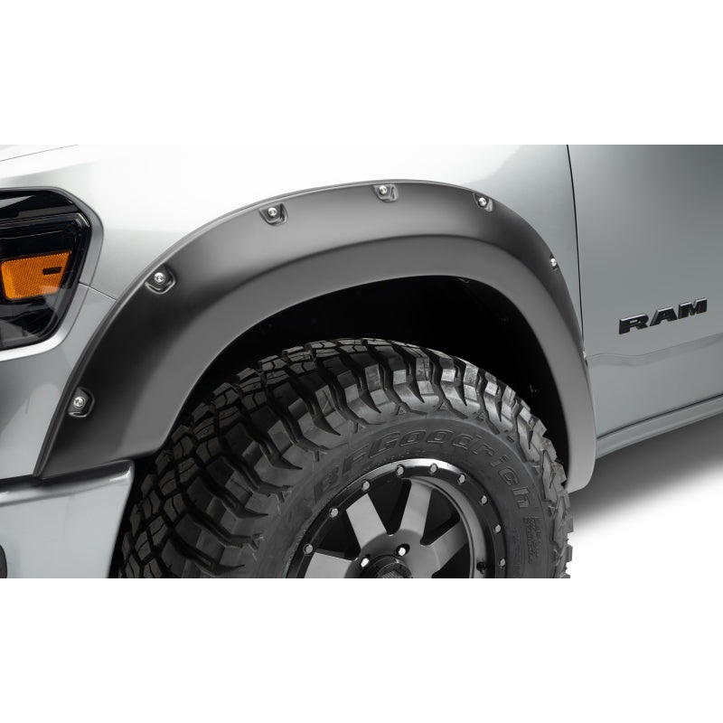 Bushwacker 19-22 Dodge Ram 1500 Pocket Style Front Flares 2pc – Black MV50604531