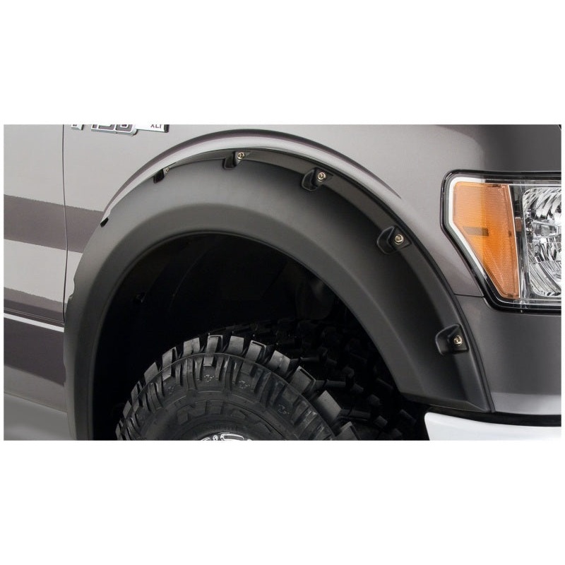 Bushwacker 11-16 Ford F-250 Super Duty Pocket Style Flares 2pc – Black MV50598260