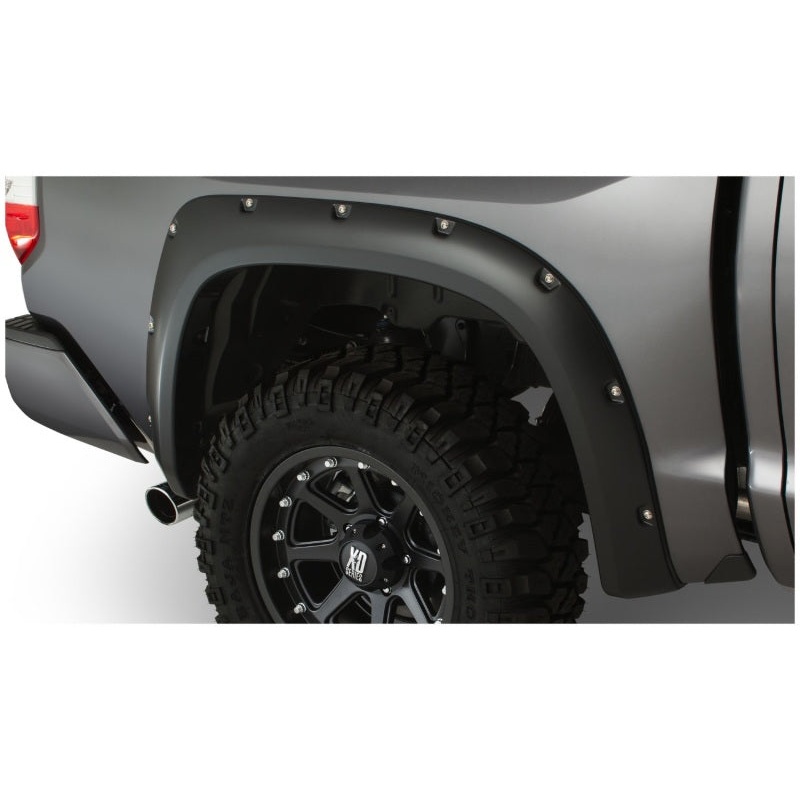 Bushwacker 14-18 Toyota Tundra Fleetside Pocket Style Flares 2pc 66.7/78.7/97.6in Bed – Black MV50598189