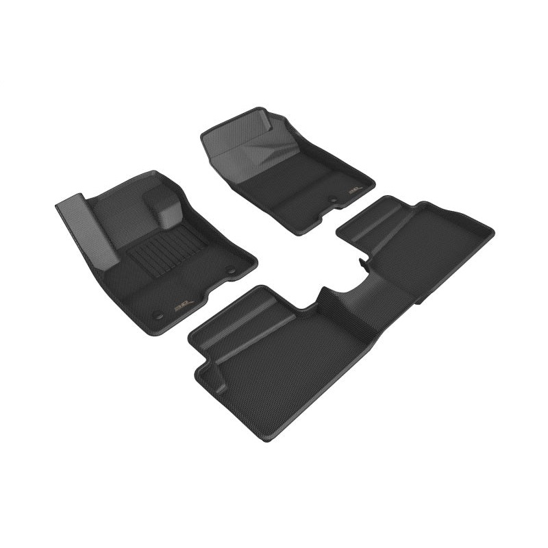 3D MAXpider 2022 Ford Maverick Hybrid  Kagu 1st & 2nd Row Floormat – Black MV50597784