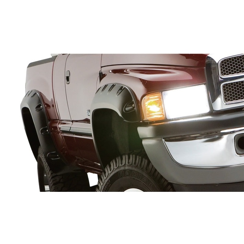 Bushwacker 02-08 Dodge Ram 1500 Fleetside Pocket Style Flares 4pc 75.9/76.3/97.9in Bed – Black MV50598005