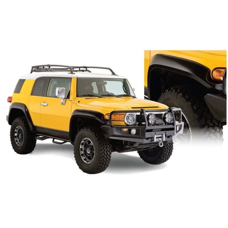 Bushwacker 07-14 Toyota FJ Cruiser Extend-A-Fender Style Flares 4pc – Black MV50598153