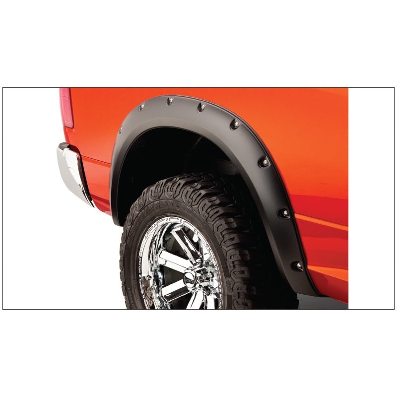 Bushwacker 10-18 Dodge Ram 2500 Fleetside Pocket Style Flares 2pc 67.4/76.3/96.3in Bed – Black MV50598019