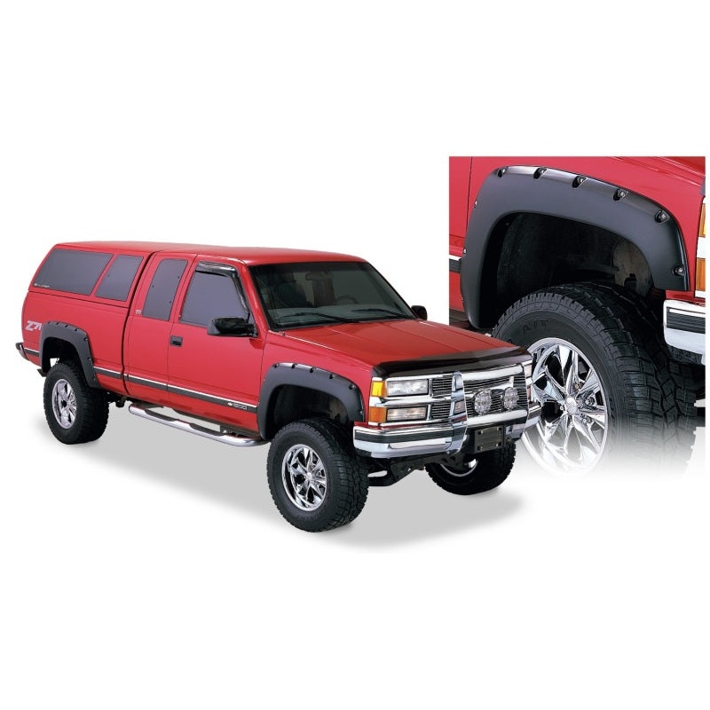Bushwacker 88-99 Chevy C1500 Pocket Style Flares 4pc – Black MV50598104