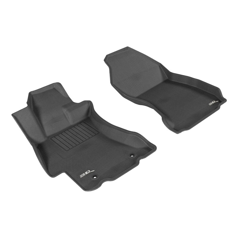 3D MAXpider 2012-2019 Subaru Impreza/XV Crosstrek/WRX/Sti Kagu 1st Row Floormat – Black MV50594562