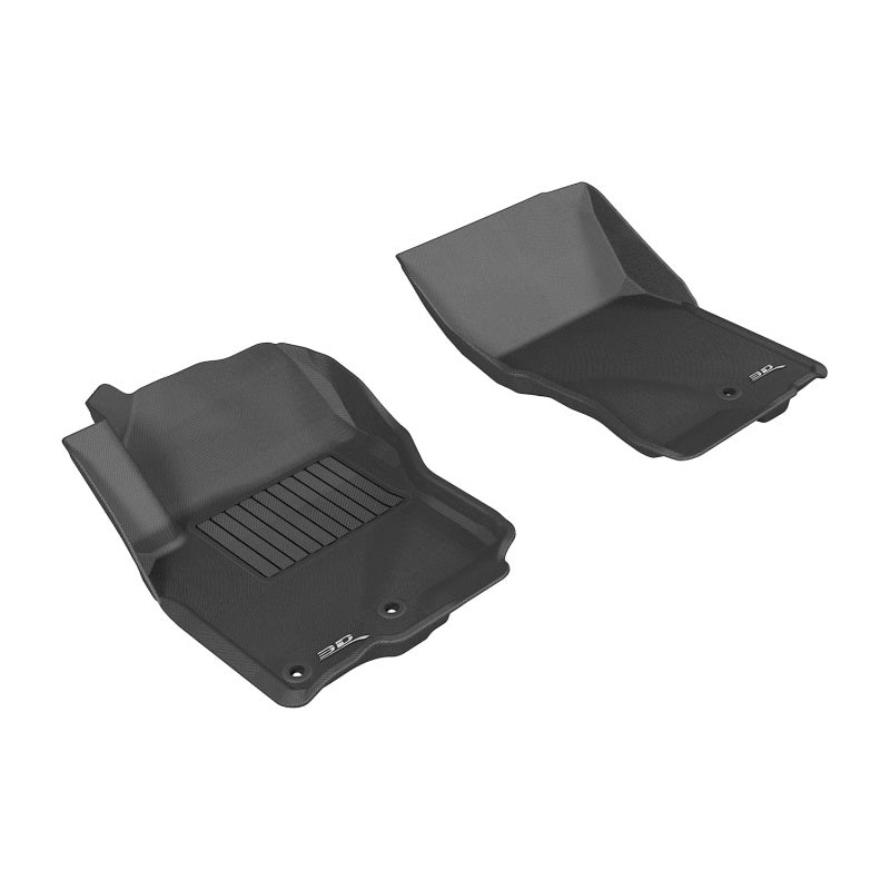 3D MAXpider 2005-2019 Nissan Frontier Crew/King Cab Kagu 1st Row Floormat – Black MV50589848