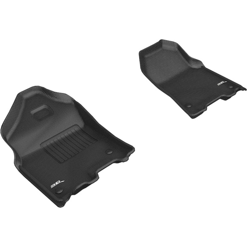 3D MAXpider 2019-2020 Dodge Ram 1500 Crew Cab/Quad Cab Kagu 1st Row Floormat – Black MV50590251