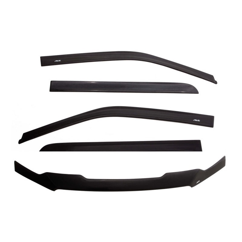 AVS 09-14 Ford F-150 Supercrew (Excl. Raptor) Ventvisor & Aeroskin Deflector Combo Kit – Matte Black