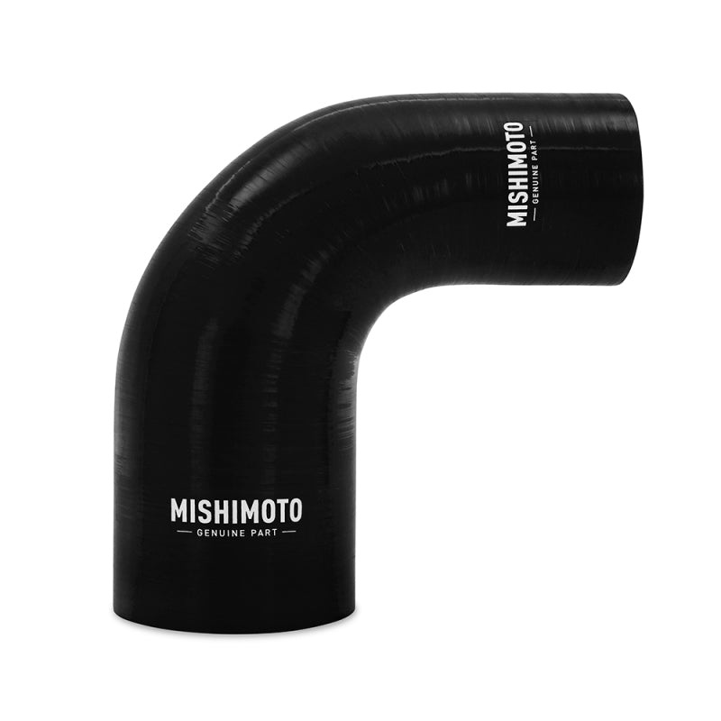 Mishimoto Silicone Reducer Coupler 90 Degree 3in to 3.5in – Black