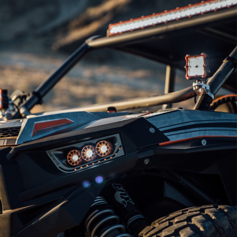 Heretic Studio Polaris 1000/XP Turbo Headlight Tail Light Combo (’14-’18)