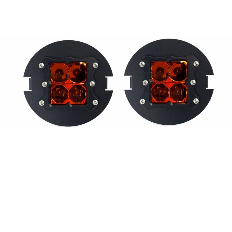 Heretic Toyota Tacoma (2005-2011) – LED Fog Light Kit – Amber Lens
