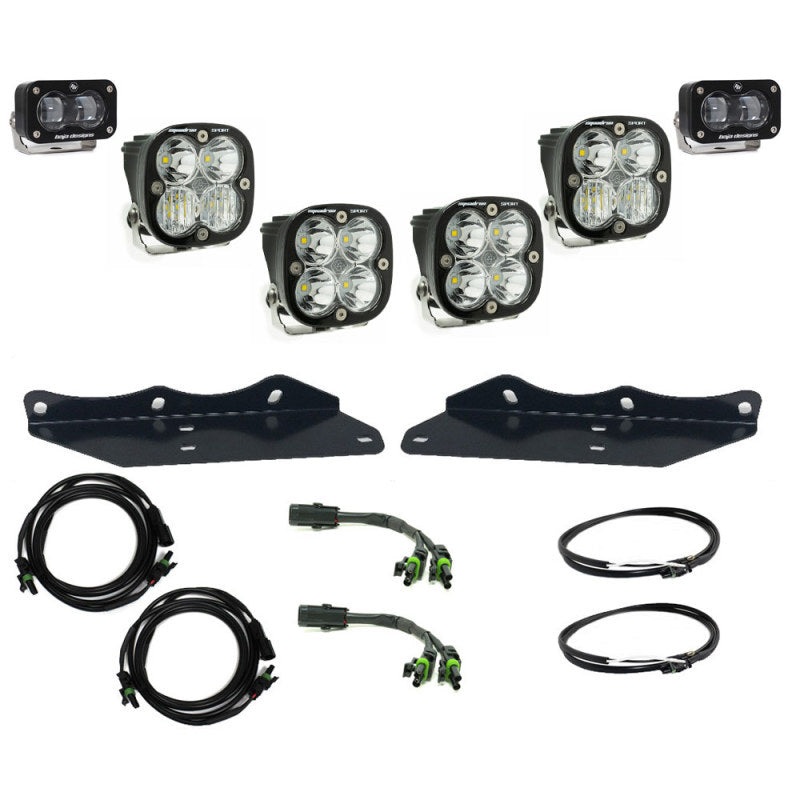 Baja Designs 17-20 Ford F-150 Raptor S2 SAE Sportsmen Fog Pocket Kit – Clear