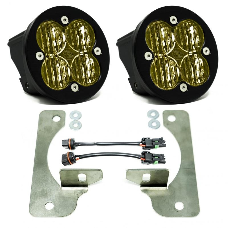 Baja Designs 2018+ Wrangler JL Rubicon Squadron-R Fog Light Pocket Kit – Amber