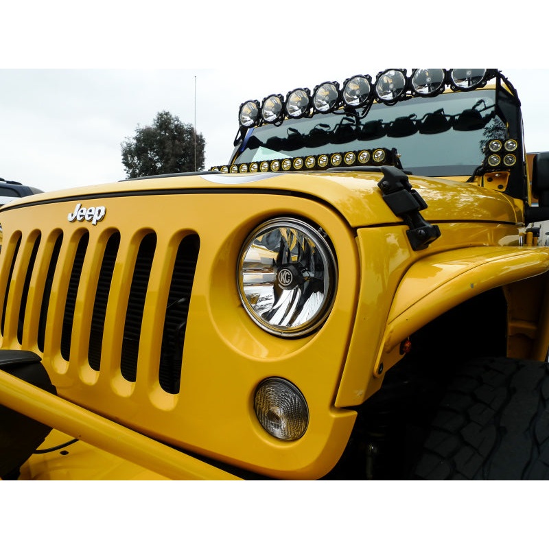 KC HiLiTES 07-18 Jeep JK (Not for Rubicon/Sahara) 7in. Gravity LED DOT Headlight (Pair Pack System)